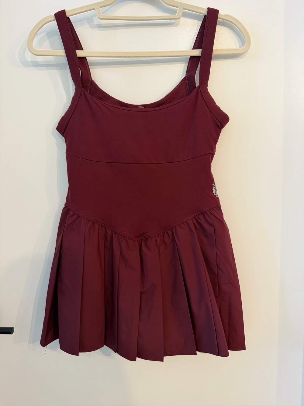 FP Movement by Free People Burgundy Swing of Things Skortsie Dress